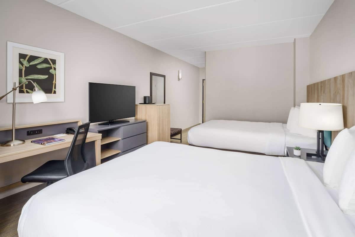 in-room safe, desk, laptop workspace, iron/ironing board