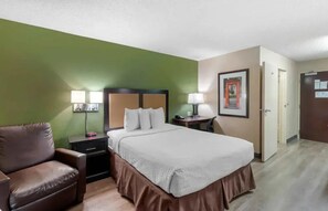 Desk, blackout curtains, iron/ironing board, free WiFi
