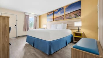 In-room safe, desk, blackout curtains, iron/ironing board