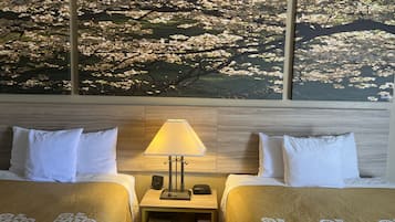 Room, 2 Queen Beds, Non Smoking | In-room safe, desk, blackout curtains, iron/ironing board