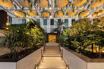 Exterior detail at The Delphi Hotel