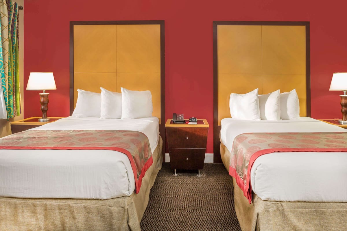 Room, 2 Double Beds, Non Smoking | In-room safe, blackout drapes, soundproofing, iron/ironing board