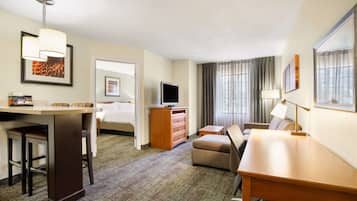 Egyptian cotton sheets, premium bedding, desk, laptop workspace