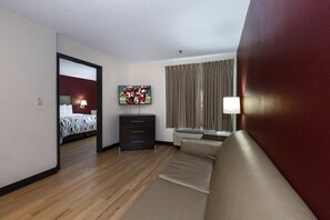 Suite, 1 King Bed, Accessible (Smoke Free) | Desk, iron/ironing board, free cots/infant beds, free WiFi