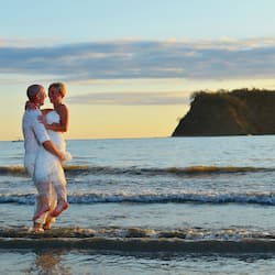 On the beach, sun-loungers, beach towels, beach massages