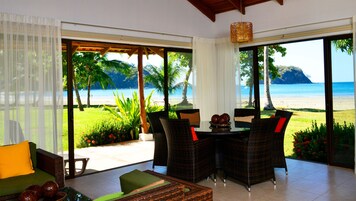 Luxury Villa, 3 Bedrooms, Beachfront | View from room