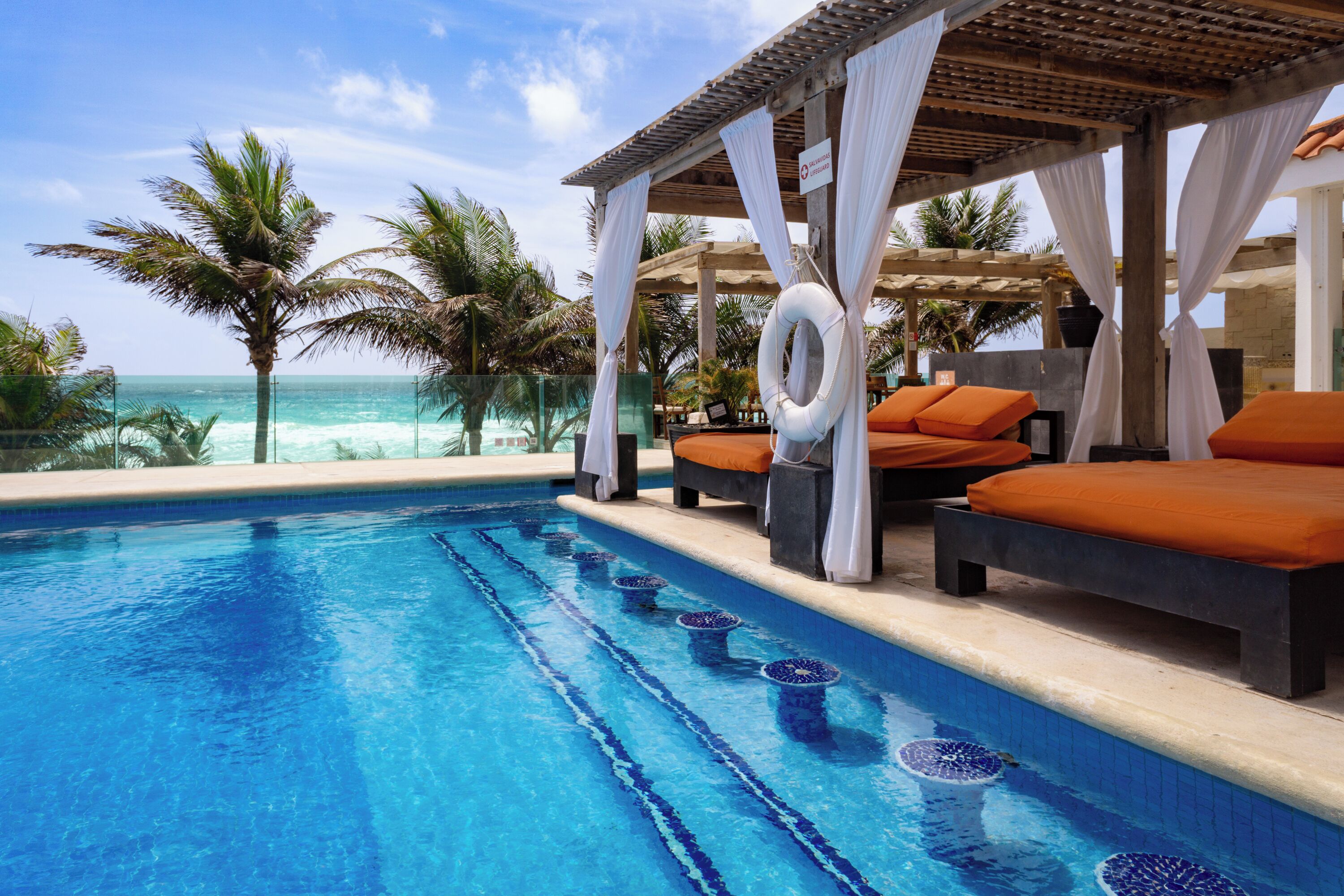 2 outdoor pools, pool umbrellas, sun loungers