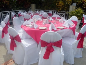 Área para banquetes al aire libre