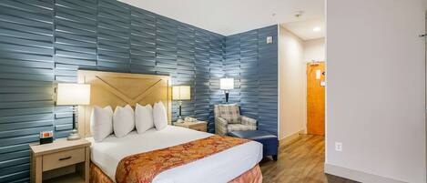 Premium bedding, pillowtop beds, in-room safe, desk