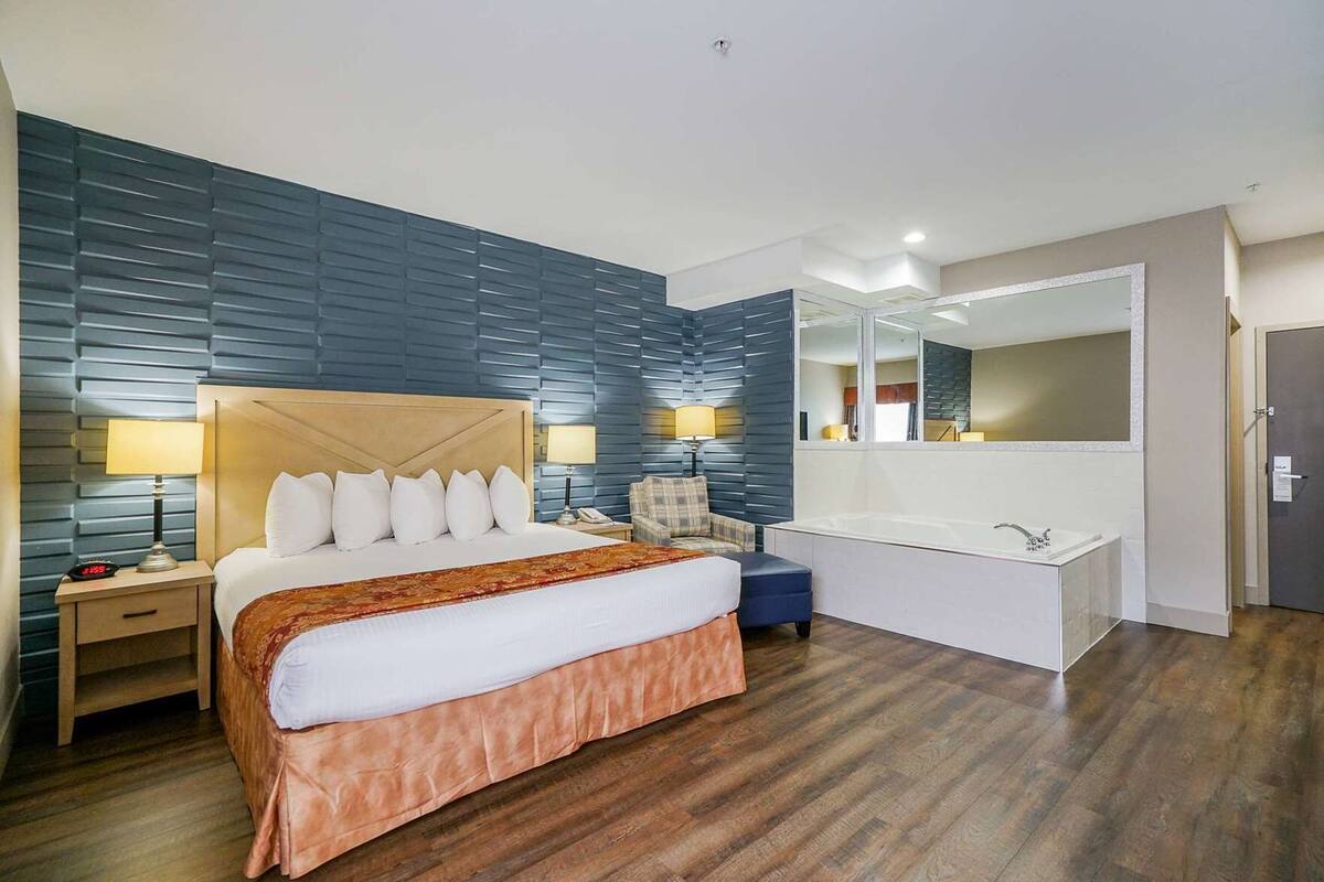 Literie de qualité, lit avec matelas à plateau-coussin, coffre-fort