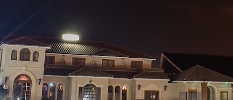 Front of property – evening/night