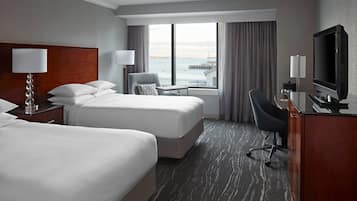 Premium bedding, down comforters, pillowtop beds, desk
