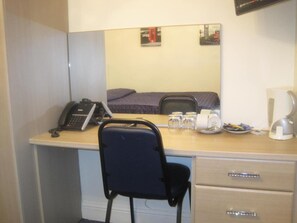 Desk, soundproofing, iron/ironing board, bed sheets