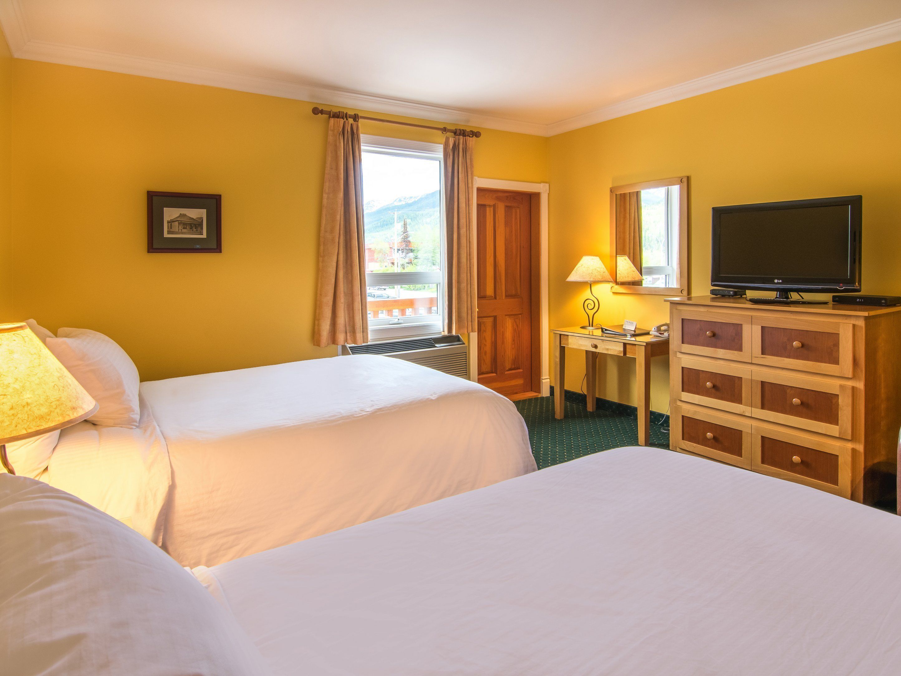 deluxe room, 2 double beds, balcony | 1 bedroom, desk, blackout curtains, iron/ironing board