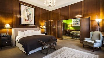 Suite presidencial, 1 cama King size | 1 habitación, ropa de cama de alta calidad y edredón