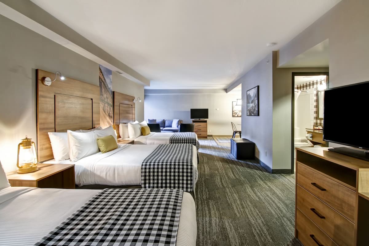 premium bedding, desk, iron/ironing board, free cots/infant beds