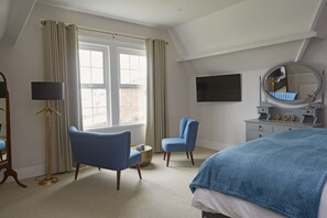 Chambre Deluxe Double ou avec lits jumeaux (Totland Room ) | Draps en coton égyptien, literie de qualité supérieure, surmatelas