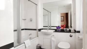 Hair dryer, towels