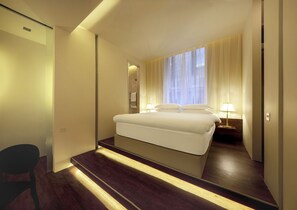 สตูดิโอ, 1 ห้องนอน | ผ้าปูที่นอนฝ้ายอียิปต์, มินิบาร์, ตู้นิรภัยในห้องพัก, Wi-Fi ฟรี