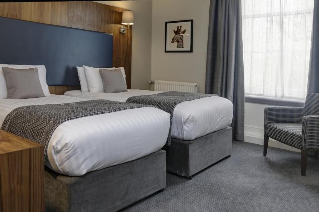 Habitación clásica con 2 camas individuales | 1 dormitorio, ropa de cama hipoalergénica, minibar y caja fuerte