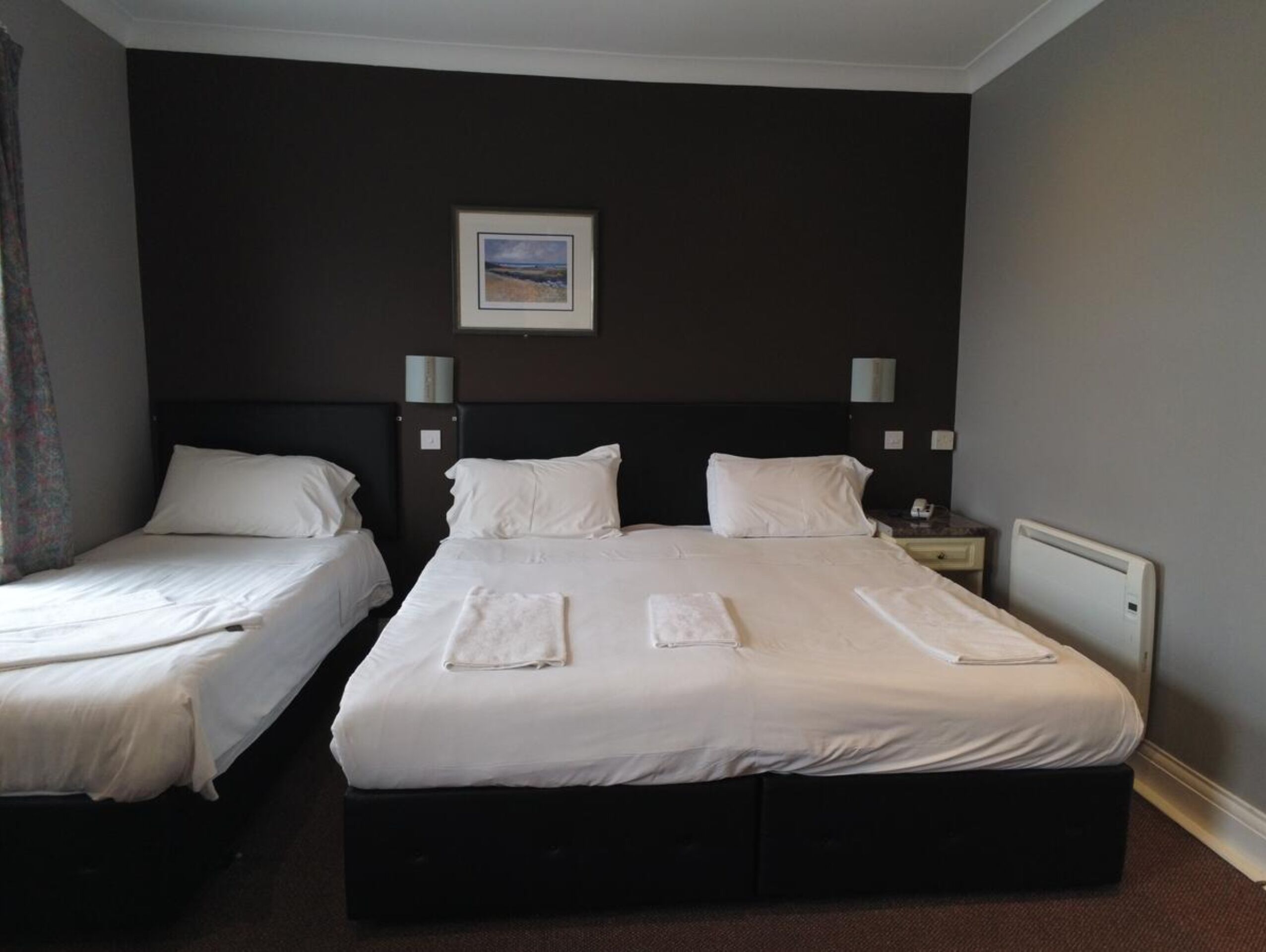 Iron/ironing board (on request), WiFi (free), bed sheets