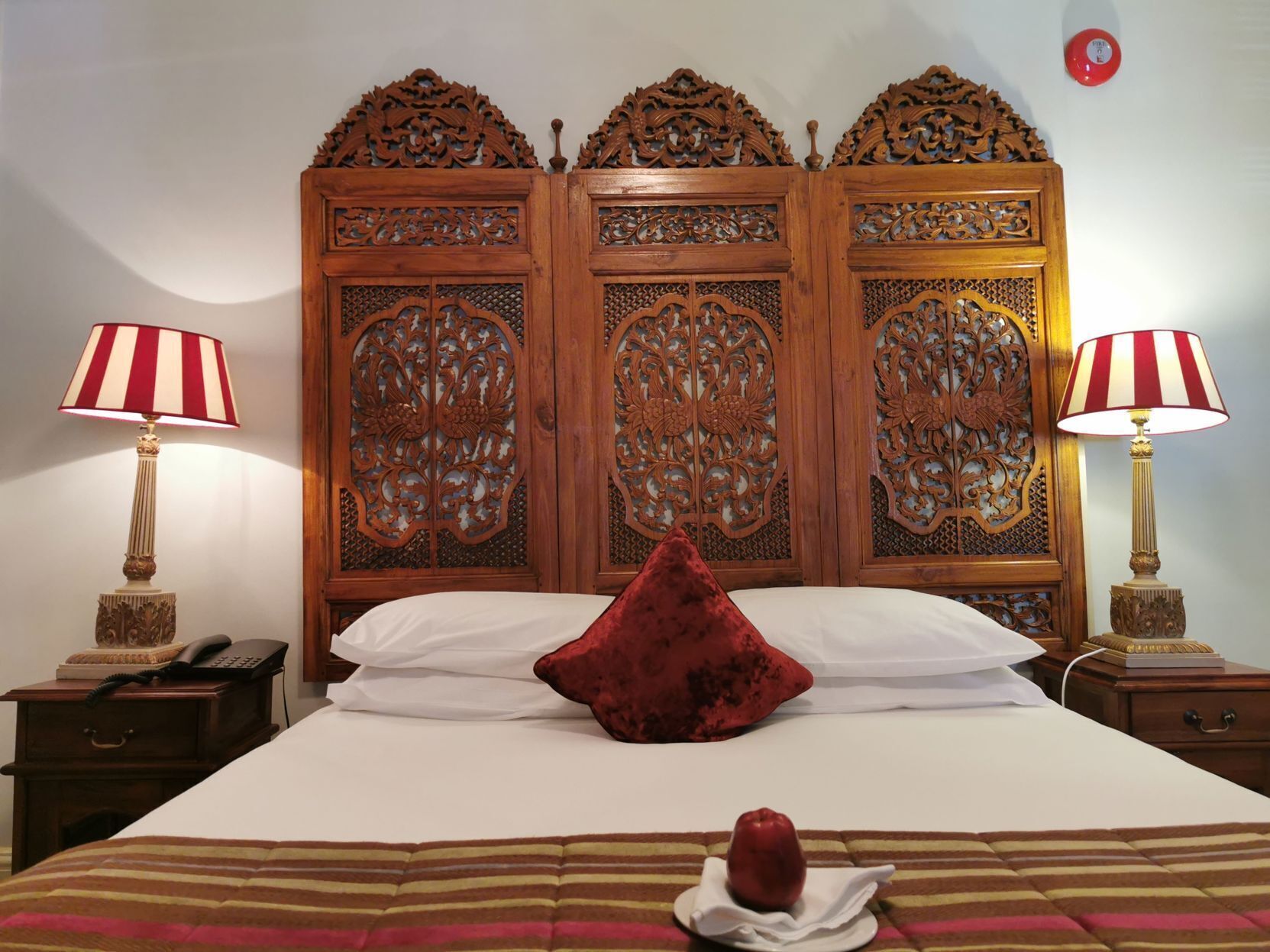 Egyptian cotton sheets, hypo-allergenic bedding, in-room safe