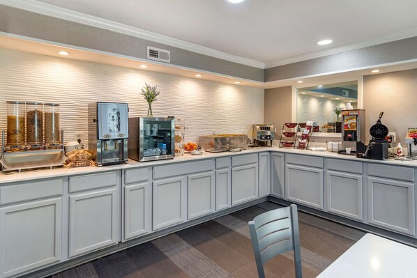Free daily self-service breakfast 
