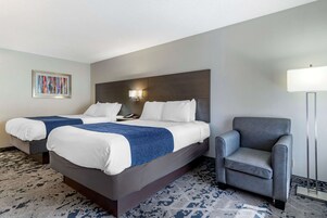 Standard Room, 2 Queen Beds, Non Smoking, Refrigerator & Microwave | Premium bedding, pillowtop beds, desk, laptop workspace