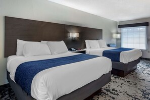 Standard Room, 2 Queen Beds, Non Smoking, Refrigerator & Microwave