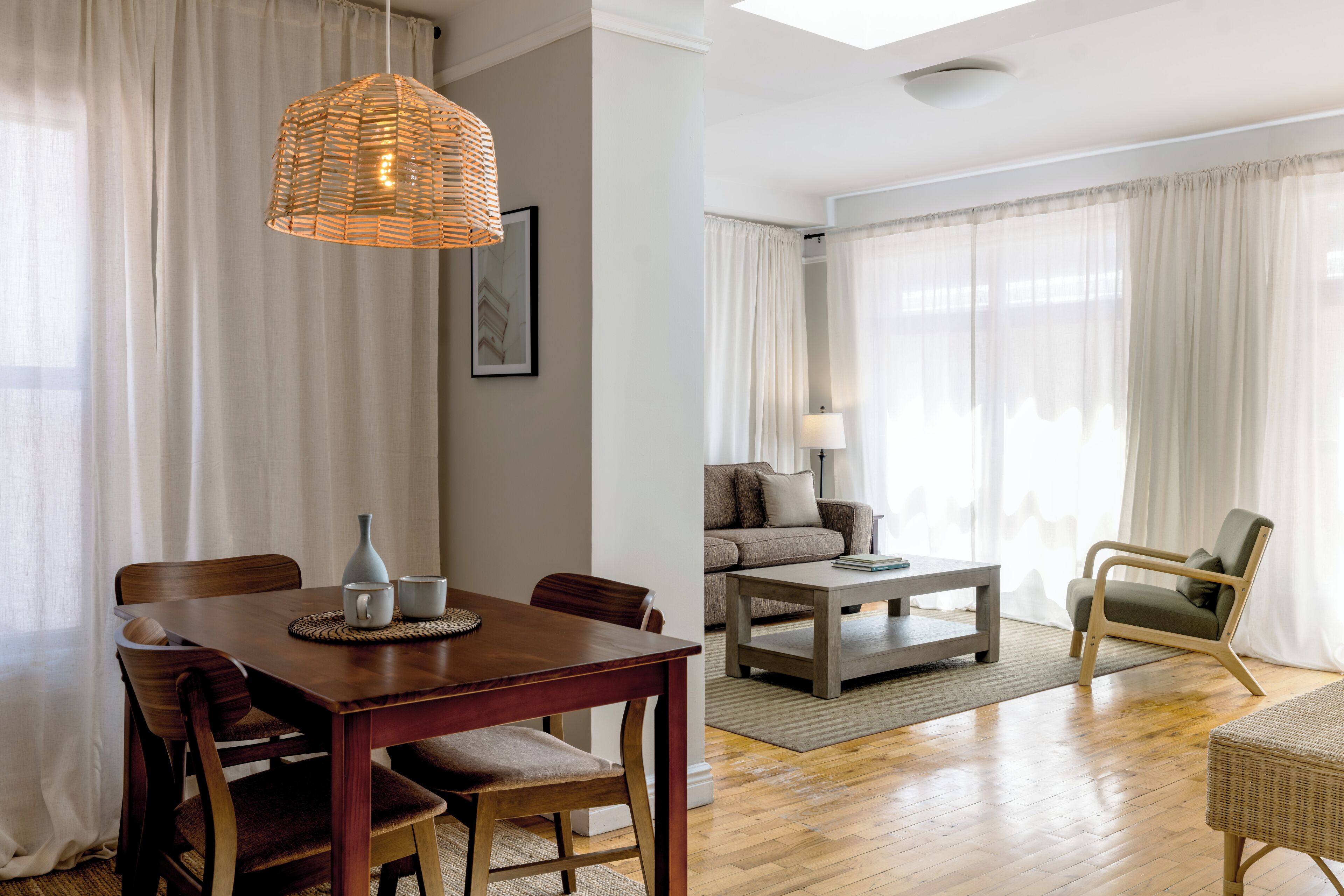 penthouse, 2 bedrooms | living area | lcd tv, dvd player, ipod dock