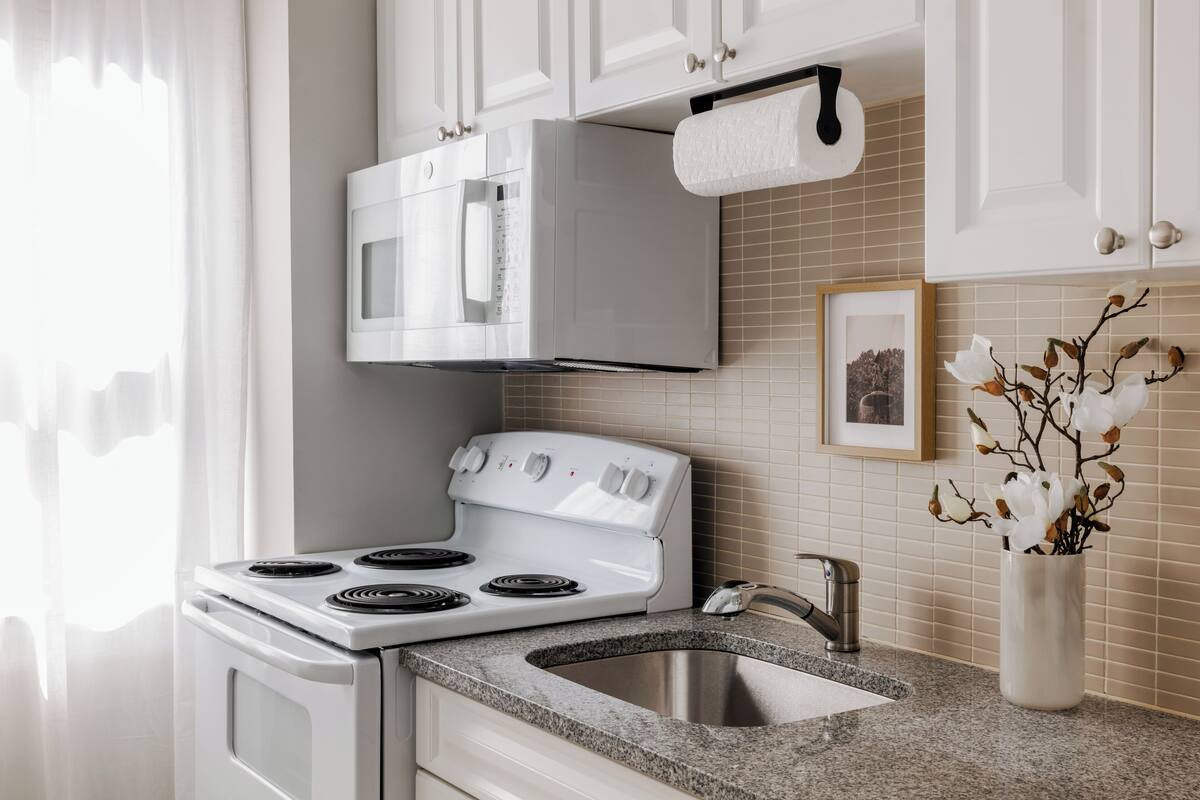 deluxe apartment, 1 bedroom | private kitchen | fridge, microwave, coffee/tea maker, cookware/dishes/utensils