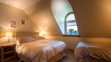 Family Suite, Private Bathroom, Lake View | Free WiFi, bed sheets