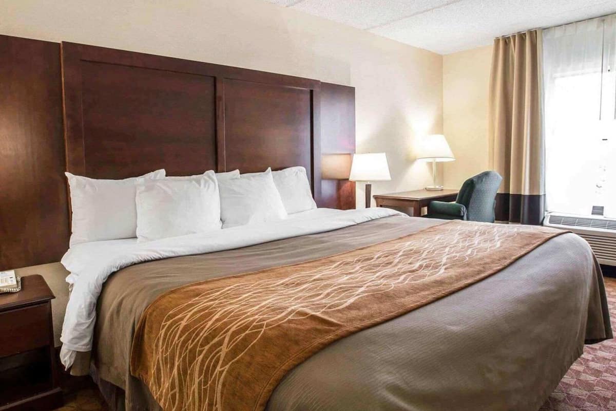 Premium bedding, individually furnished, desk, laptop workspace