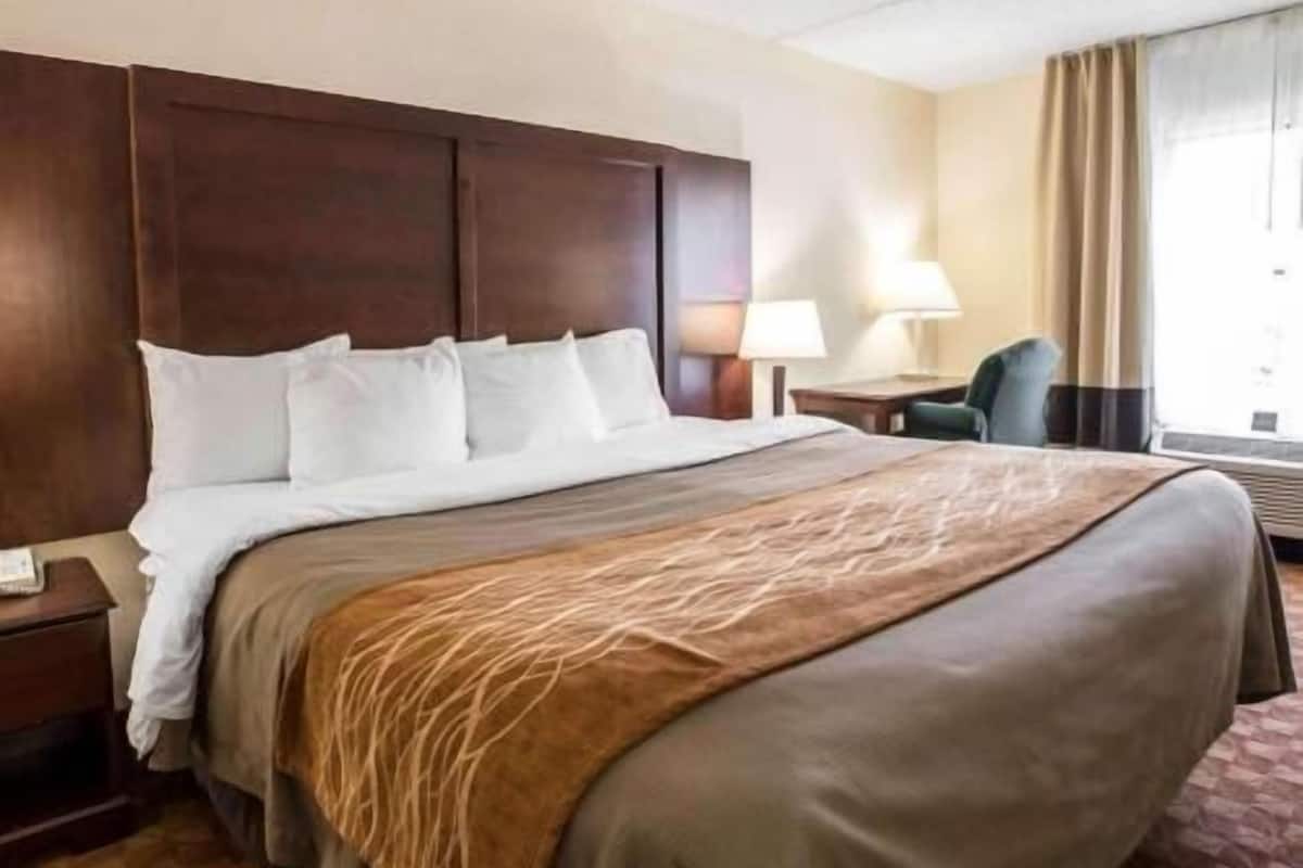 Premium bedding, individually furnished, desk, laptop workspace