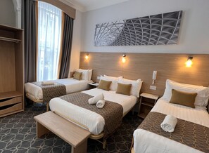 Family Room with Private Bathroom | Premium bedding, Select Comfort beds, individually decorated - The Jesmond Dene – St Pancras Hotel Group (London)