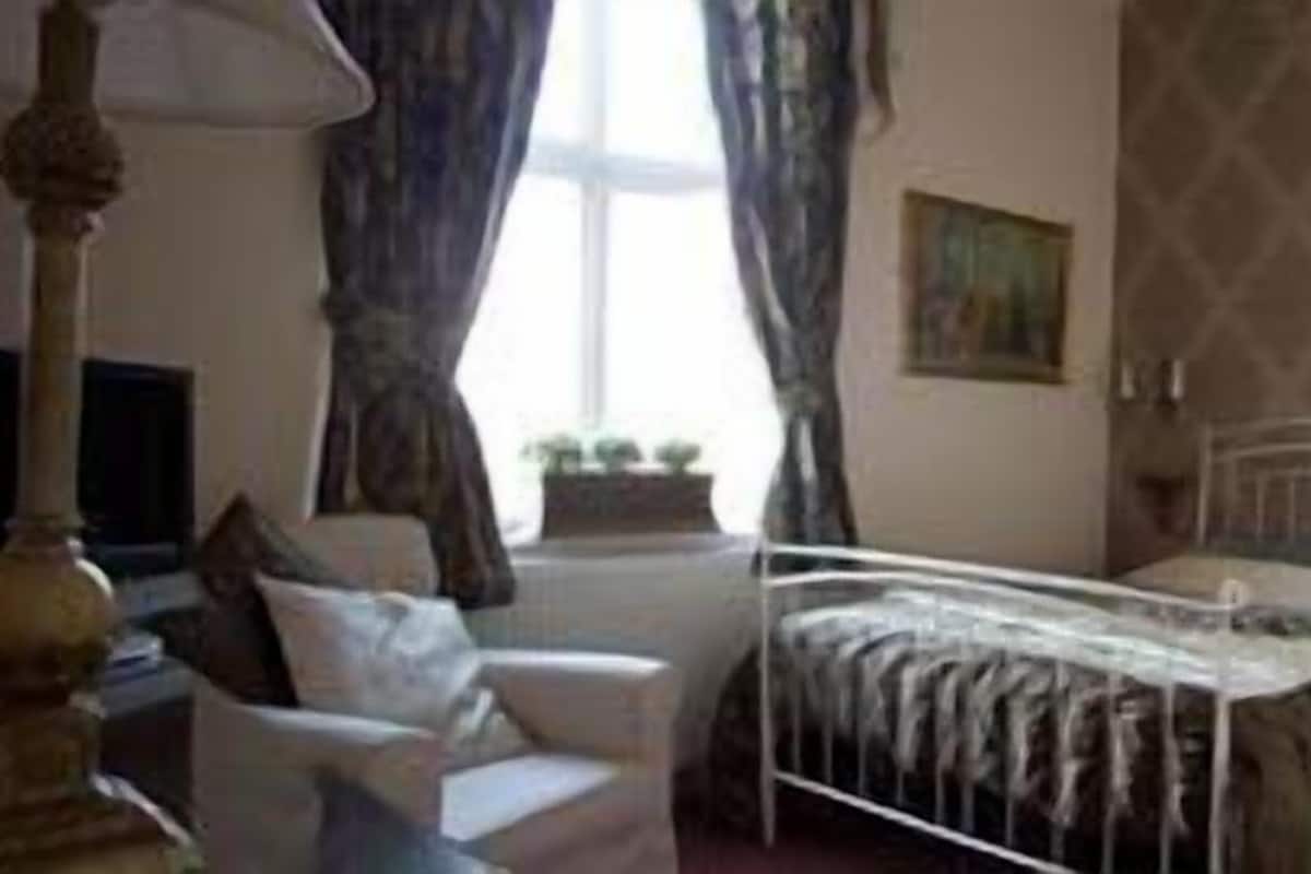 Individually decorated, individually furnished, desk, iron/ironing board