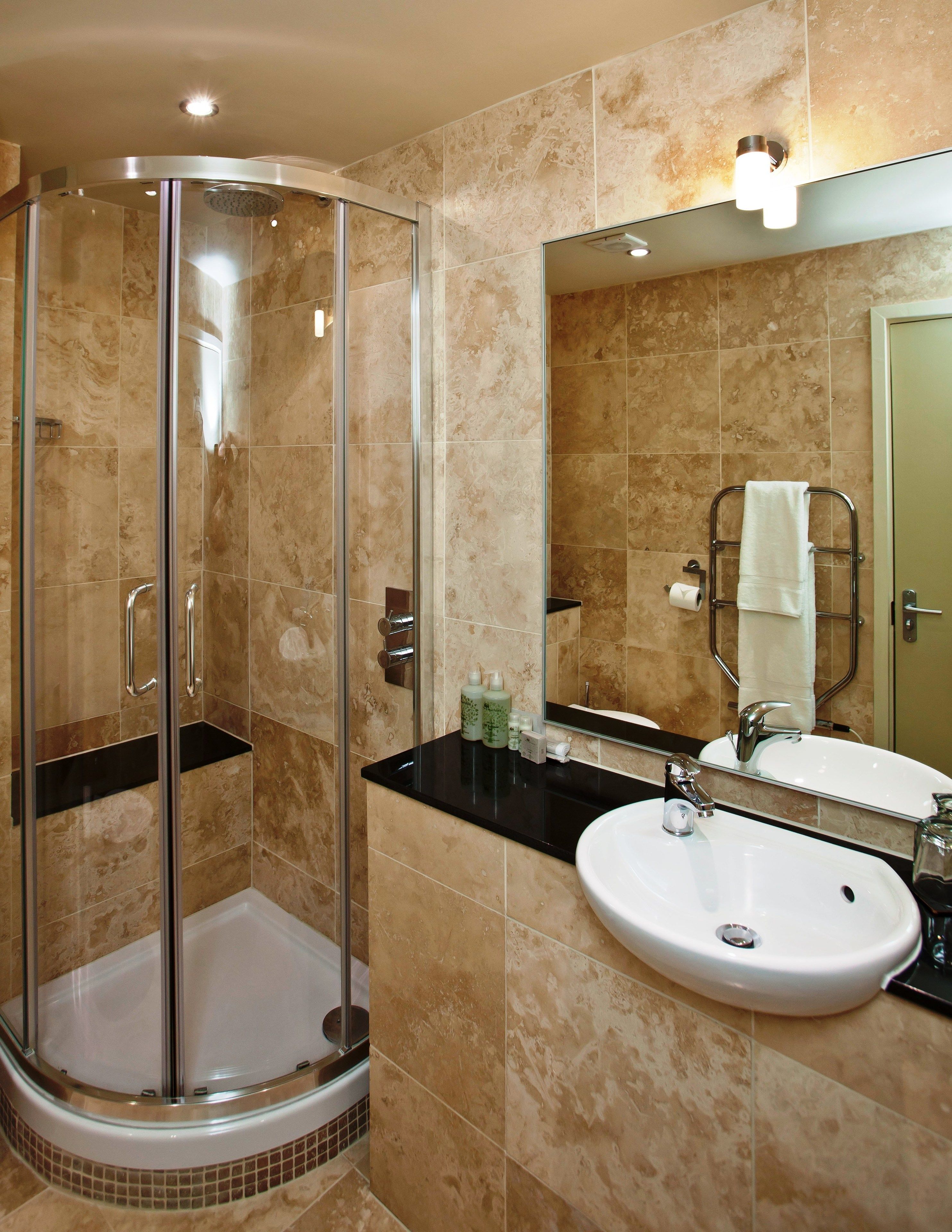 single room | bathroom | designer toiletries, hair dryer, bathrobes, slippers