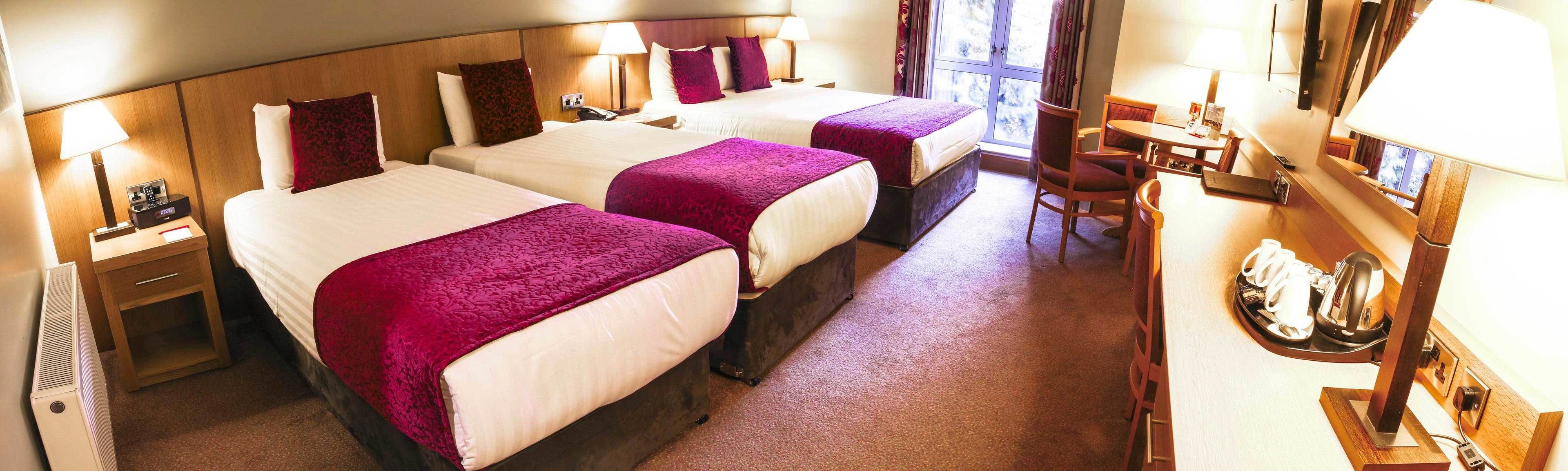 superior quadruple room | desk, blackout curtains, soundproofing, iron/ironing board