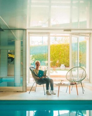 Indoor pool - The Originals Boutique, Hôtel du Pont Roupt, Mende (Mende)