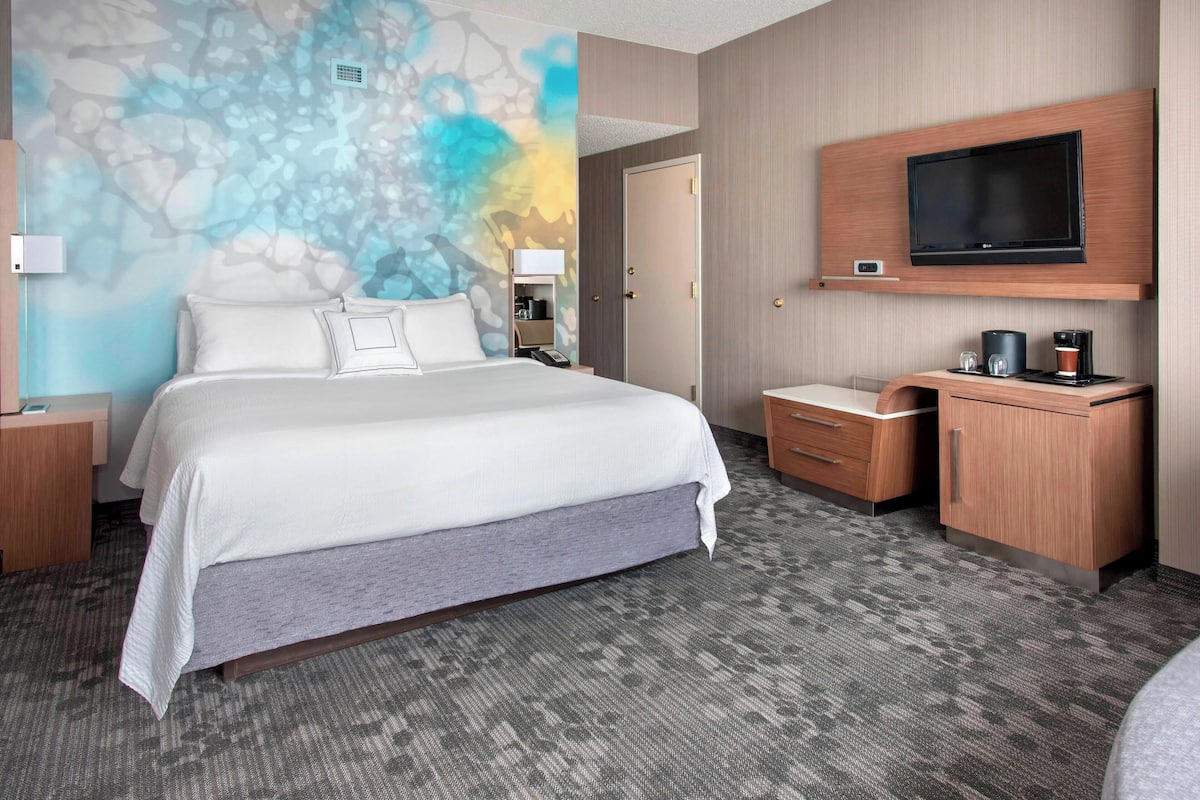 1 bilik tidur, peralatan tempat tidur premium, meja