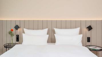 Superior-Doppelzimmer, Blick auf den Innenhof | Hochwertige Bettwaren, Pillowtop-Betten, Minibar, Zimmersafe