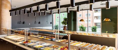 Daily buffet breakfast for a fee