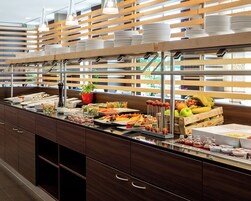 Morgunverðarhlaðborð daglega gegn gjaldi