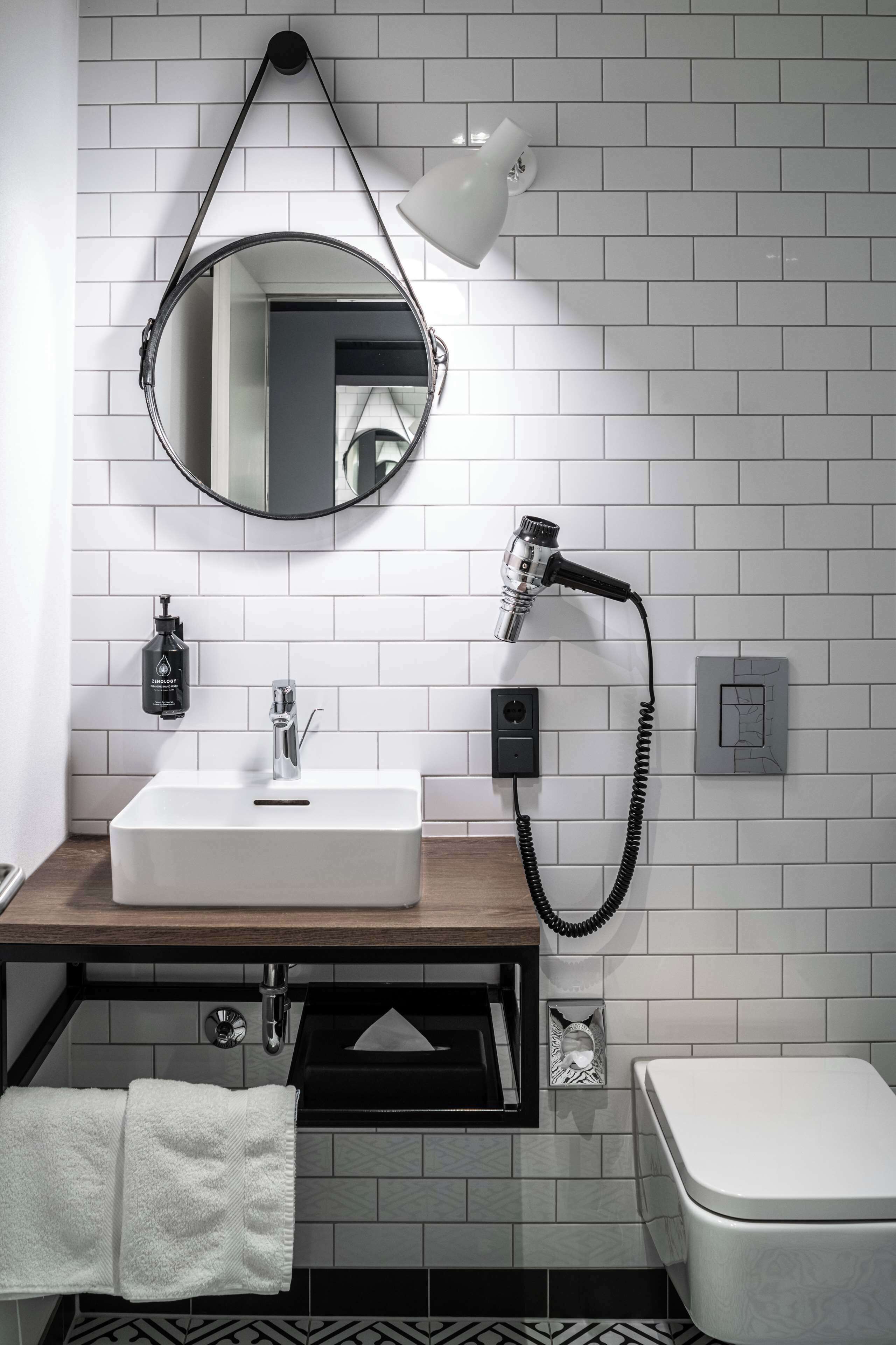 shower, rainfall showerhead, designer toiletries, hair dryer