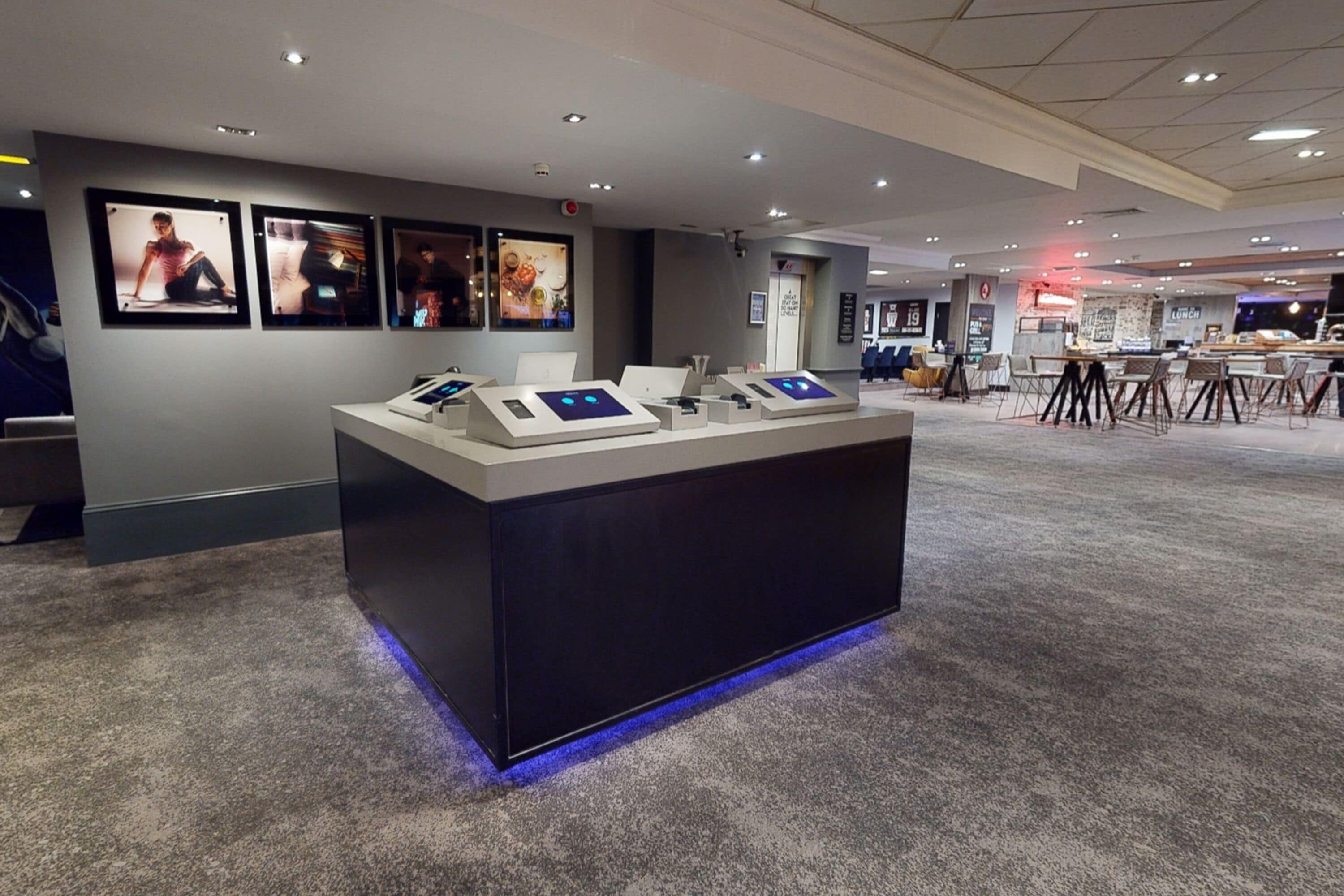 check-in/check-out kiosk