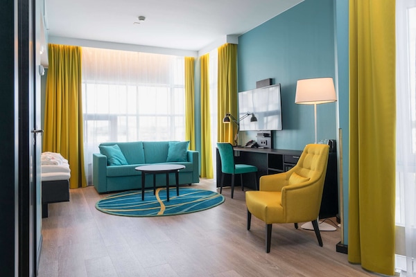 Ropa de cama de alta calidad y minibar