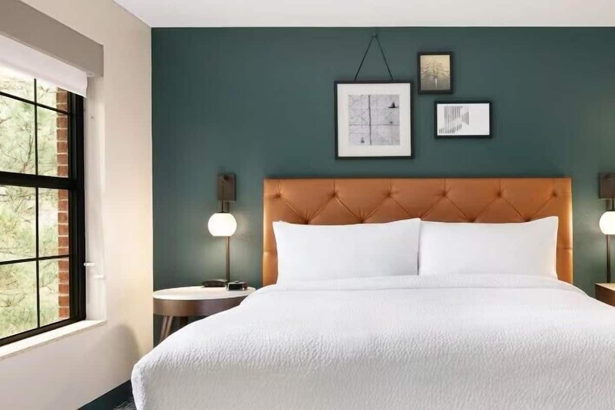 Traditional Room, 1 King Bed (Mobility Accessible, Roll-In Shower) | Premium bedding, in-room safe, desk, laptop workspace