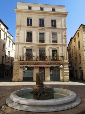 Vue sur la ville depuis l’hébergement 