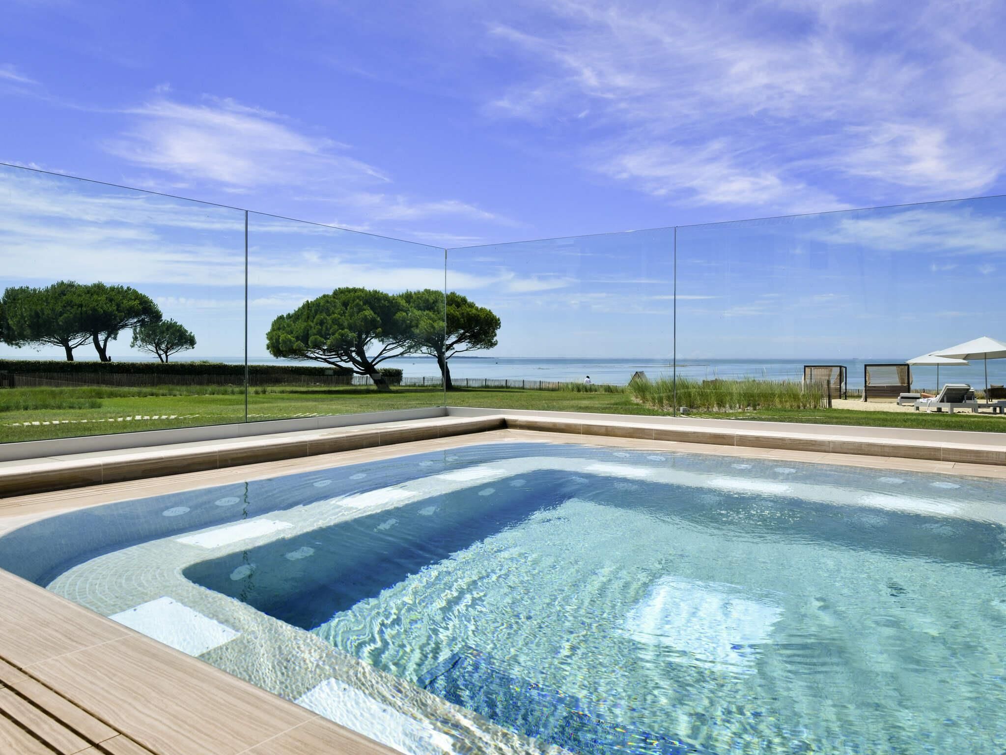 Indoor pool, open 8:30 AM to 9 PM, sun loungers