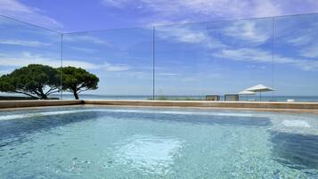 Indoor pool, open 8:30 AM to 9 PM, sun loungers